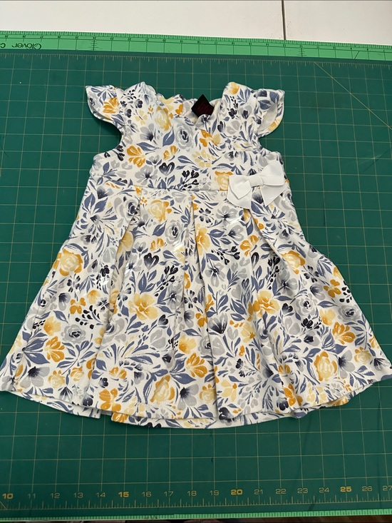 Cynthia Rowley Other - Cynthia Rowley White Floral Dress with Yellow & Blue Print 12 month